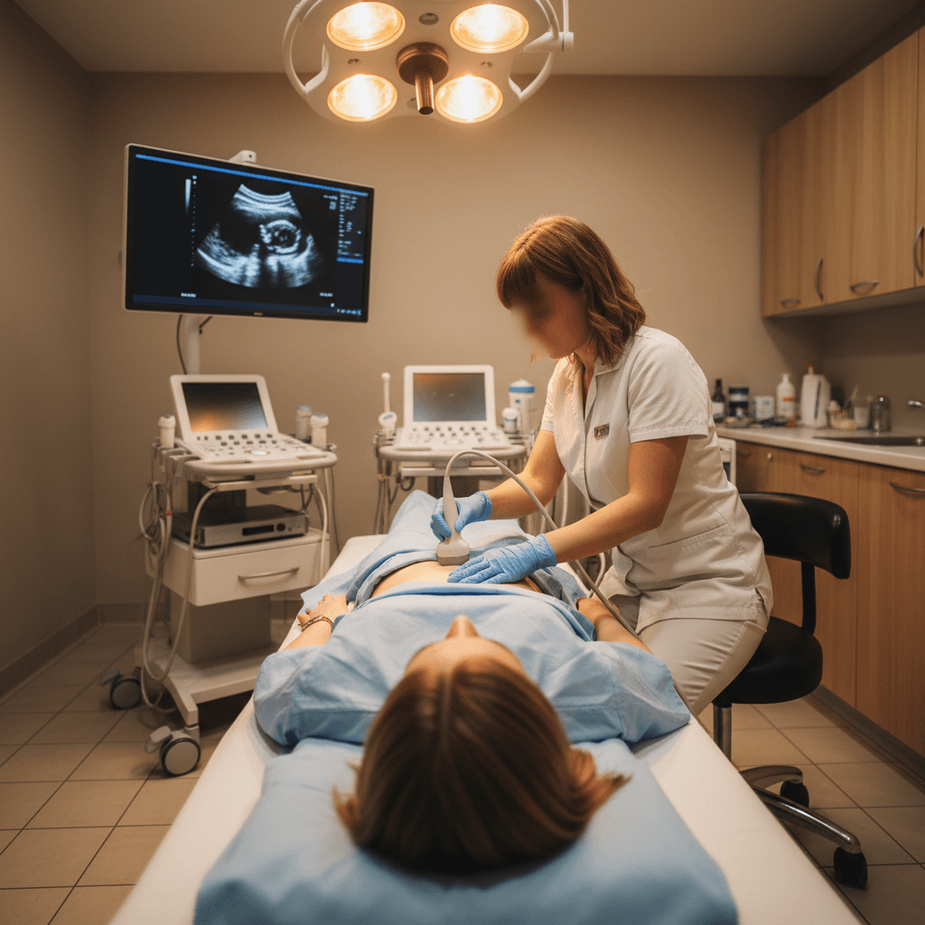 Consulta completa de check-up ultrassonográfico feminino